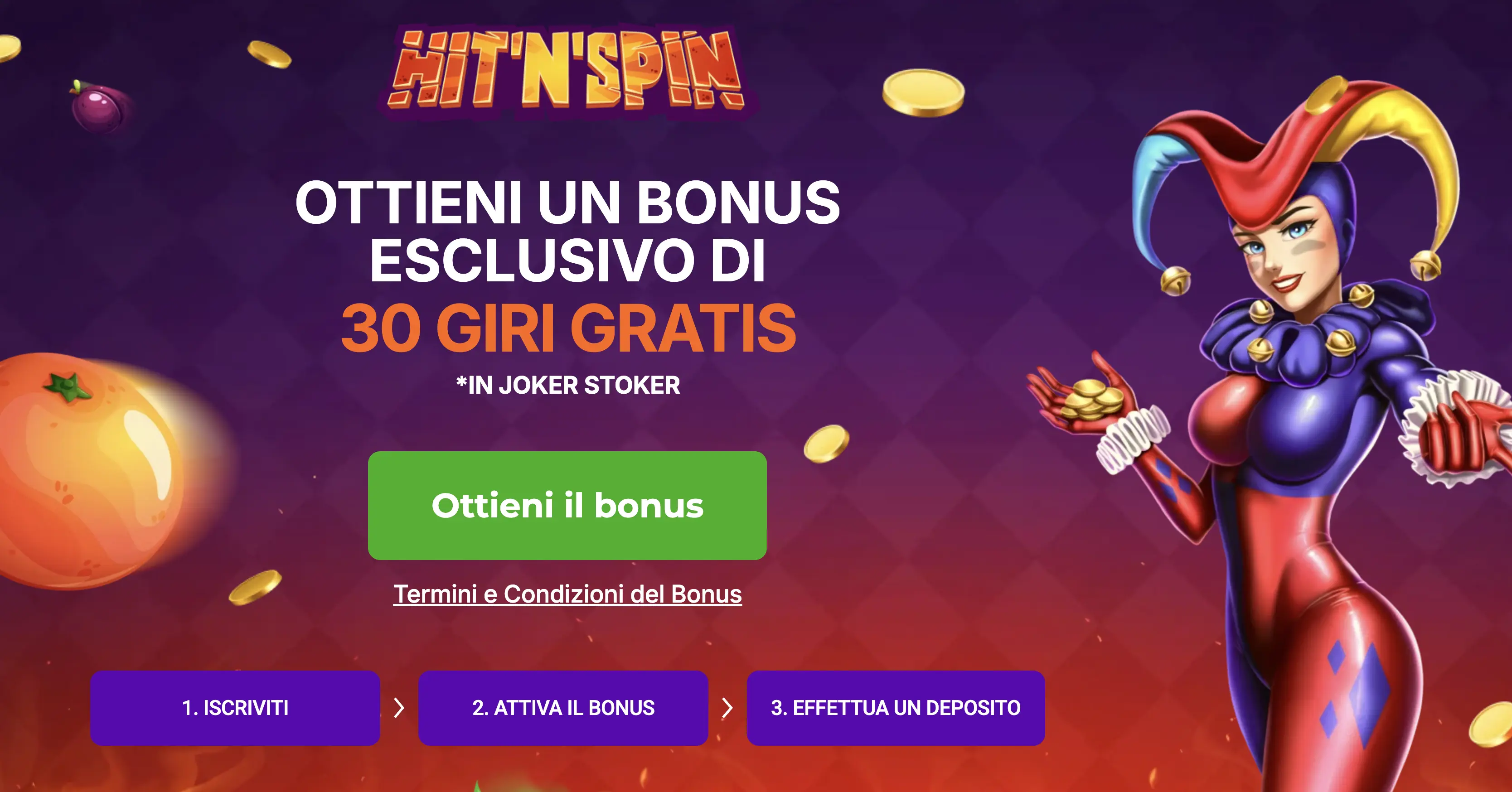 hitnSpin casino bonus senza deposito non aams